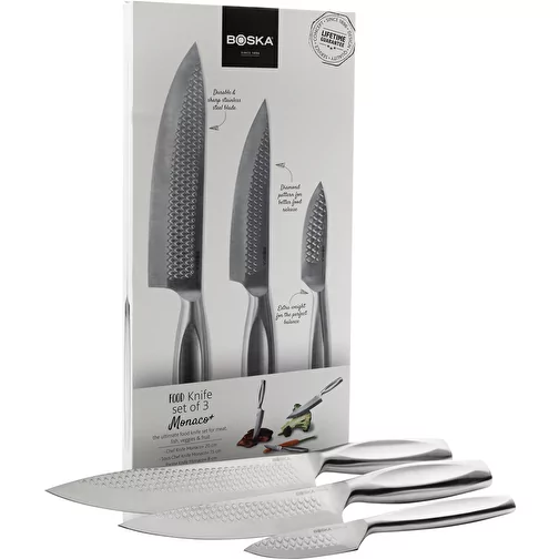 BOSKA Couteau de cuisine Monaco+, set de 3, acier, Image 4
