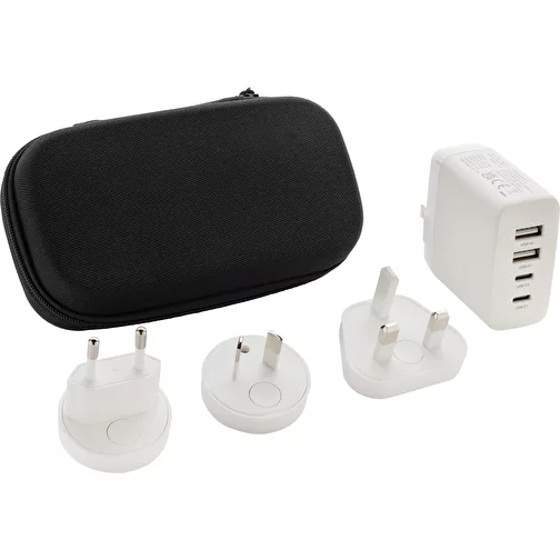 TravelCharge Pro Chargeur de voyage avec USB-C en RCS rec. ABS, blanc, Image 1