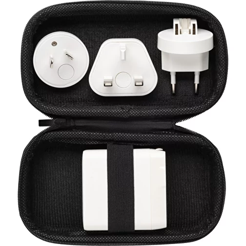 TravelCharge Pro Chargeur de voyage avec USB-C en RCS rec. ABS, blanc, Image 3