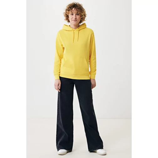 Sweat à capuche Iqoniq Rila Lightweight en coton recyclé, jaune, Image 7