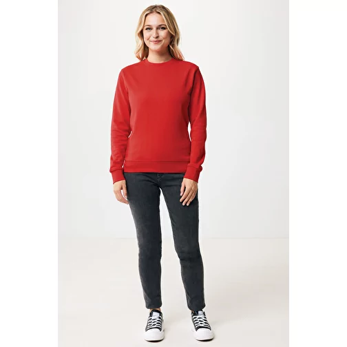 Sweat col rond Iqoniq Zion en coton recyclé, rouge, Image 4