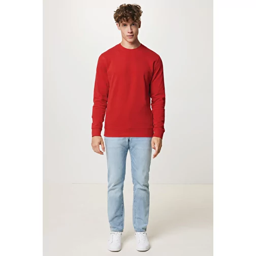 Sweat col rond Iqoniq Zion en coton recyclé, rouge, Image 6