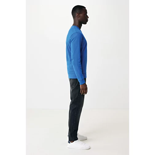 Sweat col rond en coton recyclé Iqoniq Zion, bleu roi, Image 11
