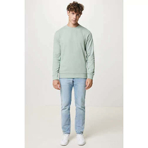 Sweat col rond Iqoniq Zion en coton recyclé, Iceberg green, Image 10