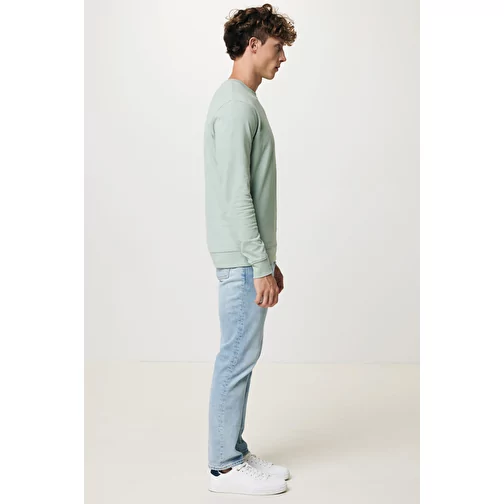 Sweat col rond Iqoniq Zion en coton recyclé, Iceberg green, Image 11