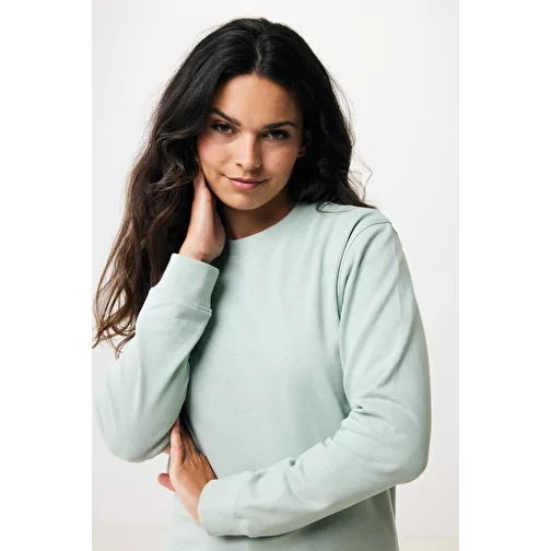 Sweat col rond Iqoniq Zion en coton recyclé, Iceberg green, Image 13