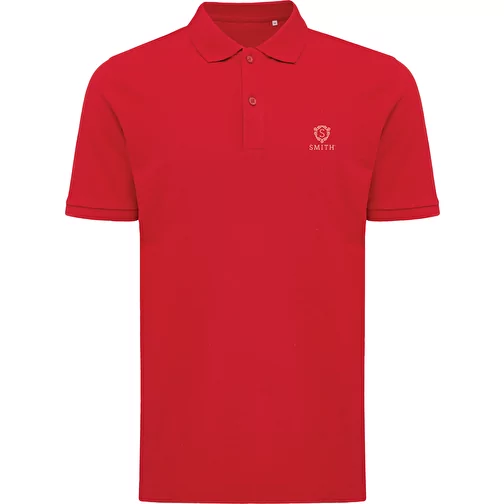 Polo piqué Iqoniq Yosemite en coton recyclé, rouge, Image 3