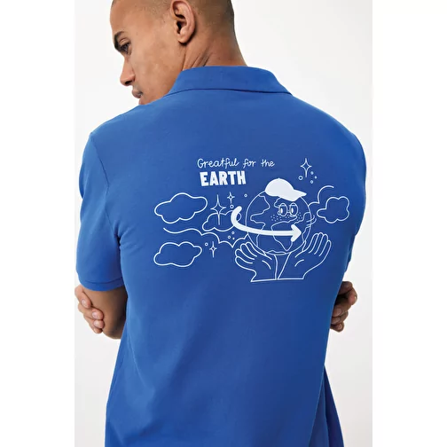 Polo piqué Iqoniq Yosemite en coton recyclé, bleu roi, Image 6