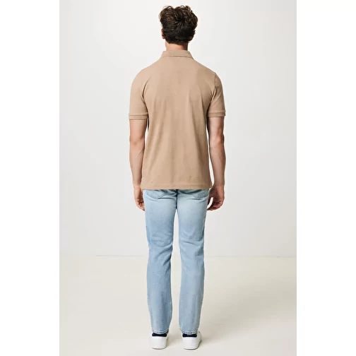 Polo piqué Iqoniq Yosemite en coton recyclé, heather brown, Image 11