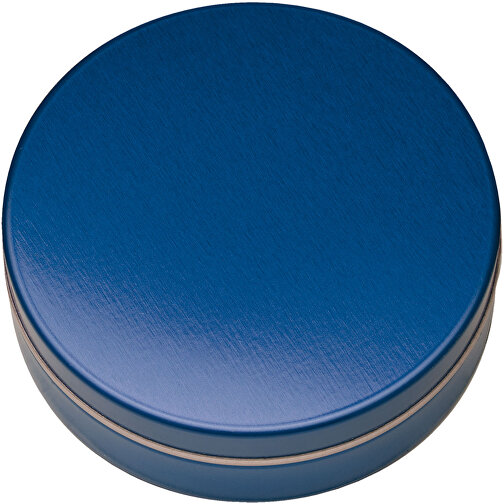 XS-Prägedose , tictac, blau-metallic, 5,00cm x 1,60cm (Länge x Breite), Bild 1