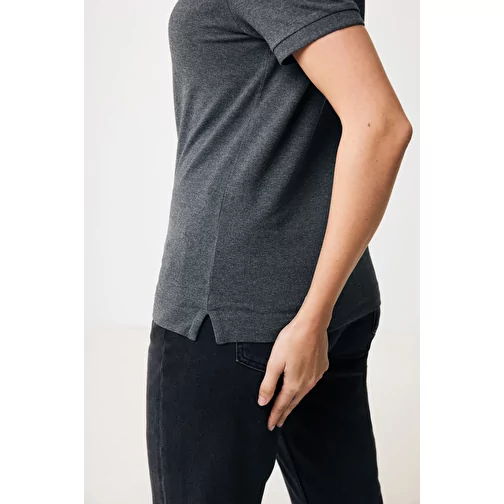 Polo piqué Iqoniq Yosemite en coton recyclé, heather anthracite, Image 13