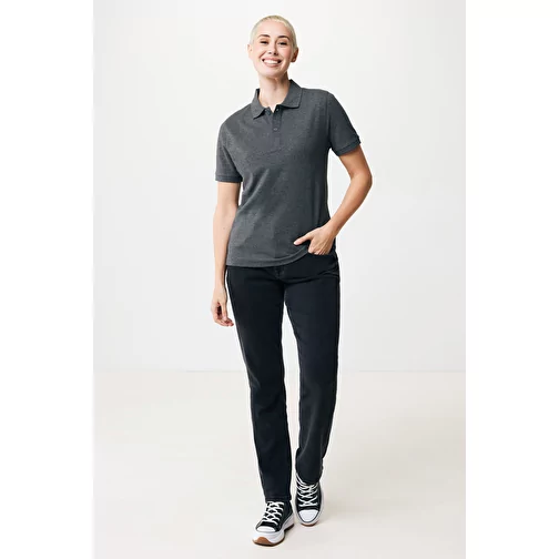 Polo piqué Iqoniq Yosemite en coton recyclé, heather anthracite, Image 4