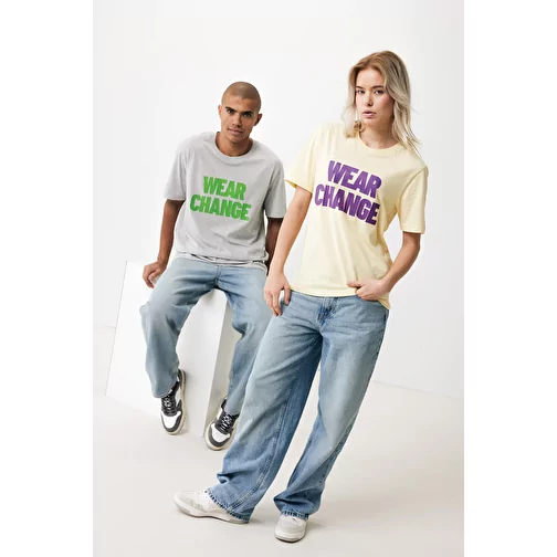 T-shirt Iqoniq Sierra Lightweight en coton recyclé, gris clair non teint, Image 4