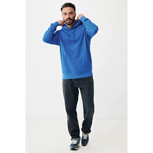 Sweat à capuche Iqoniq Rila Lightweight en coton recyclé, bleu roi, Image 11