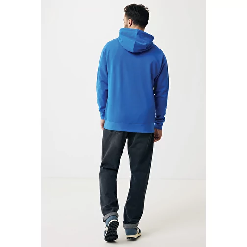 Sweat à capuche Iqoniq Rila Lightweight en coton recyclé, bleu roi, Image 14