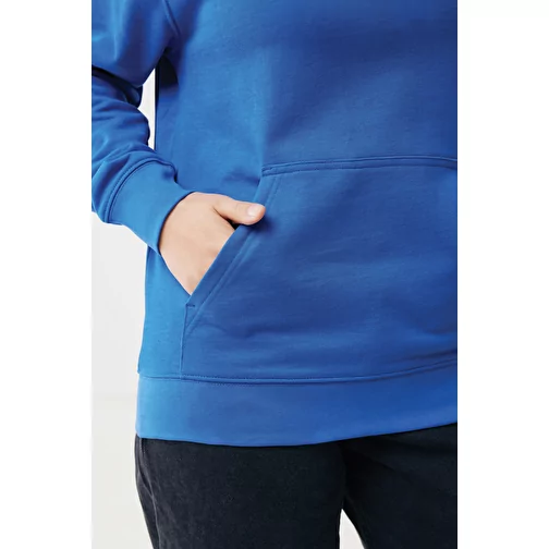 Sweat à capuche Iqoniq Rila Lightweight en coton recyclé, bleu roi, Image 10