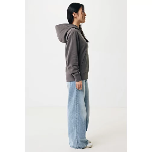Iqoniq Yoho Hoodie Relax en coton recyclé, anthracite, Image 7