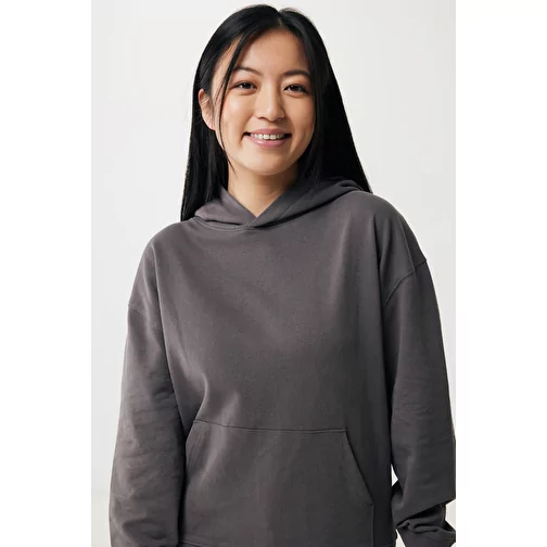 Iqoniq Yoho Hoodie Relax en coton recyclé, anthracite, Image 9