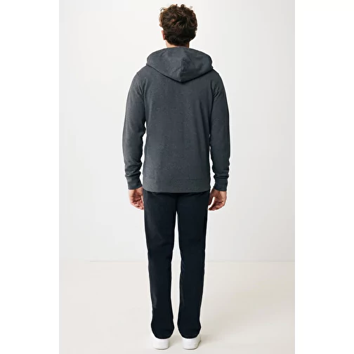 Sweat à capuche zippé Iqoniq Abisko en coton recyclé, heather anthracite, Image 14