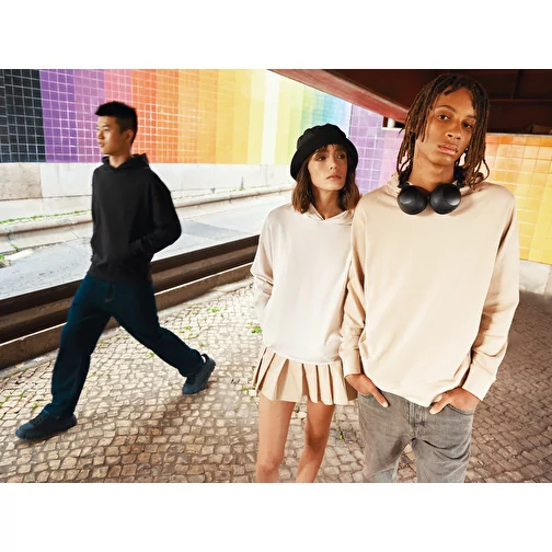 Iqoniq Yengo Hoodie avec poches latérales en rec. coton, ivory white, Image 20