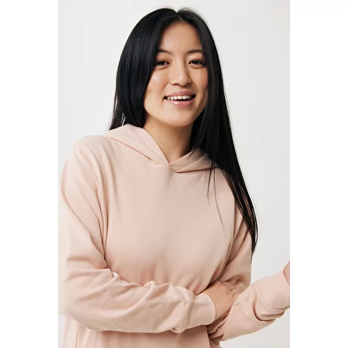 Iqoniq Yengo Hoodie avec poches latérales en rec. coton, peach nectar, Image 9