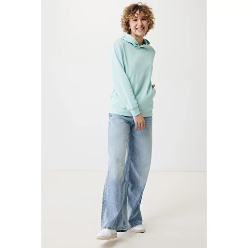 Iqoniq Yengo Hoodie avec poches latérales en rec. coton, crushed mint, Image 7