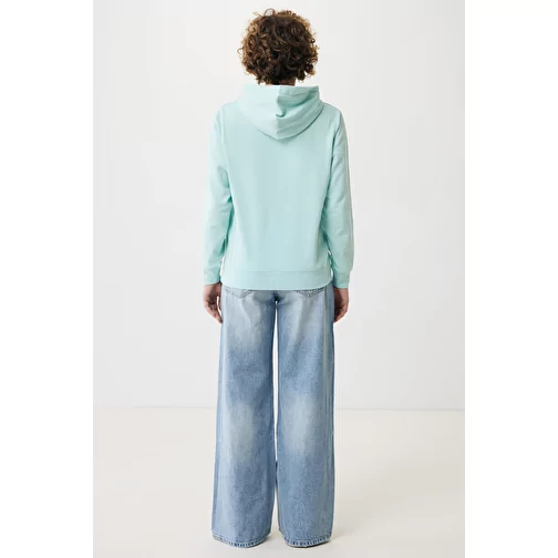 Iqoniq Yengo Hoodie avec poches latérales en rec. coton, crushed mint, Image 9