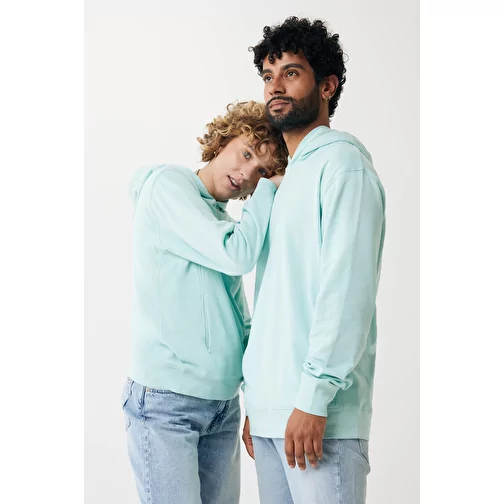 Iqoniq Yengo Hoodie avec poches latérales en rec. coton, crushed mint, Image 4