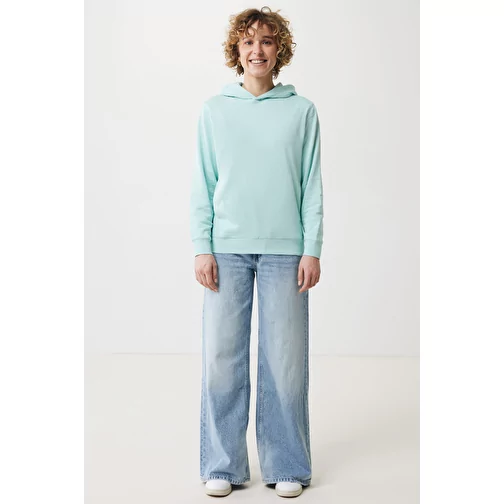 Iqoniq Yengo Hoodie avec poches latérales en rec. coton, crushed mint, Image 6