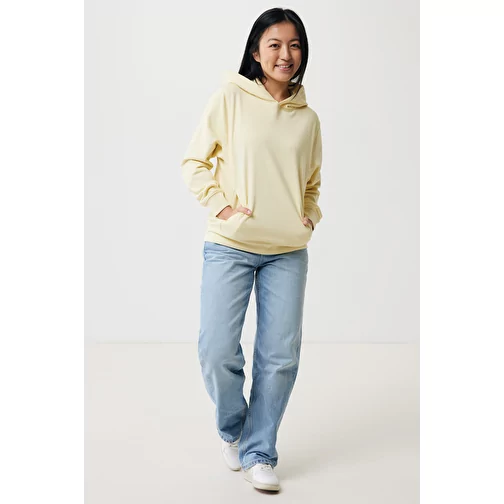 Iqoniq Yengo Hoodie avec poches latérales en rec. coton, cream yellow, Image 4