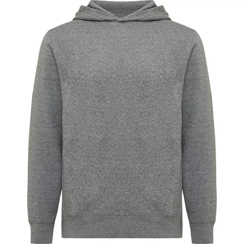 Iqoniq Yengo Hoodie avec poches latérales en rec. coton, light heather anthracite, Image 1