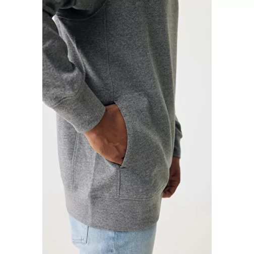 Iqoniq Yengo Hoodie avec poches latérales en rec. coton, light heather anthracite, Image 13