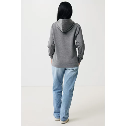 Iqoniq Yengo Hoodie avec poches latérales en rec. coton, light heather anthracite, Image 6
