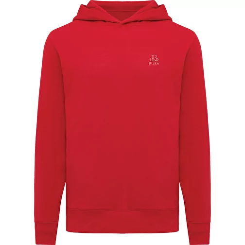 Iqoniq Yengo Hoodie avec poches latérales en rec. coton, rouge, Image 3