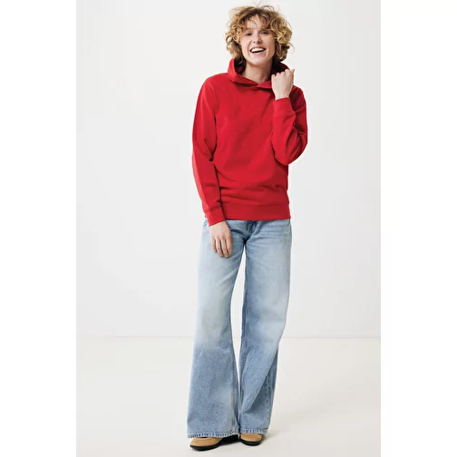 Iqoniq Yengo Hoodie avec poches latérales en rec. coton, rouge, Image 5