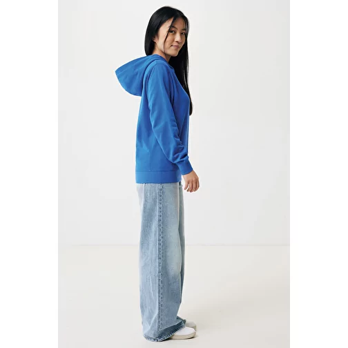 Iqoniq Yengo Hoodie avec poches latérales en rec. coton, bleu roi, Image 7