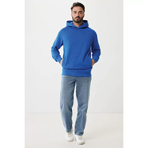 Iqoniq Yengo Hoodie avec poches latérales en rec. coton, bleu roi, Image 11