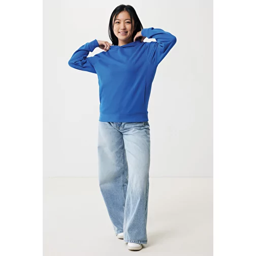 Iqoniq Yengo Hoodie avec poches latérales en rec. coton, bleu roi, Image 5