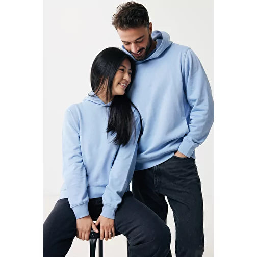 Iqoniq Yengo Hoodie avec poches latérales en rec. coton, sky blue, Image 4