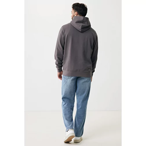Iqoniq Yengo Hoodie avec poches latérales en rec. coton, anthracite, Image 15