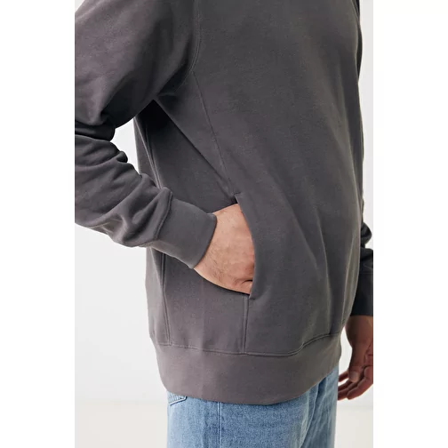 Iqoniq Yengo Hoodie avec poches latérales en rec. coton, anthracite, Image 17