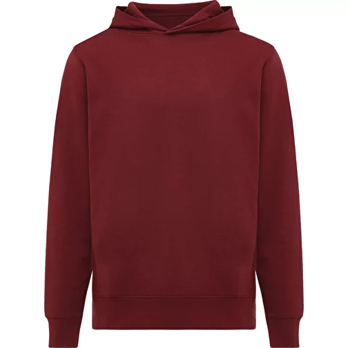 Iqoniq Yengo Hoodie avec poches latérales en rec. coton, bordeaux, Image 1