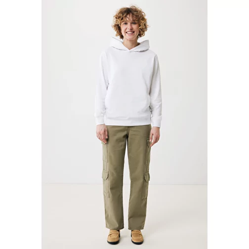 Sweat à capuche Iqoniq Yengo avec poches latérales en coton recyclé, blanc recyclé, Image 10