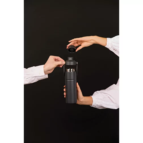 VINGA Baltimore Trek RCS bouteille SS recyclée 600ml, noir, Image 8