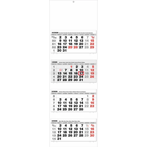 calendrier 4 mois 'Murcia' 8 langues gris, Image 1