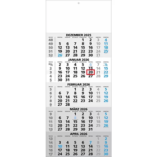 calendrier 5 mois 'Tilburg, Image 1