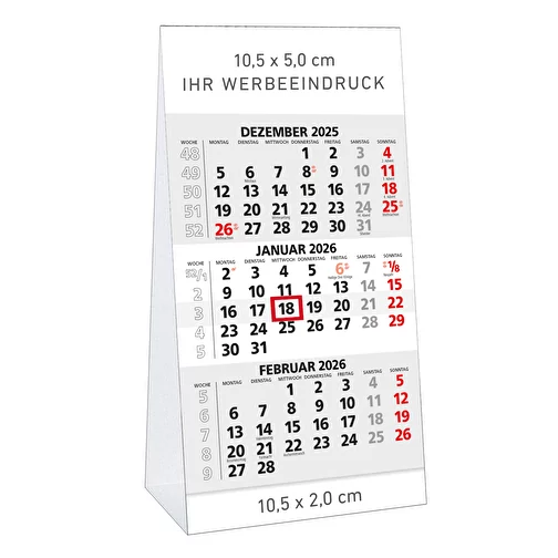 calendrier de bureau 3 mois 'Metz, Image 1