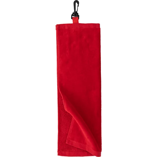Serviette de bain en velours rouge avec impression par transfert, Image 1