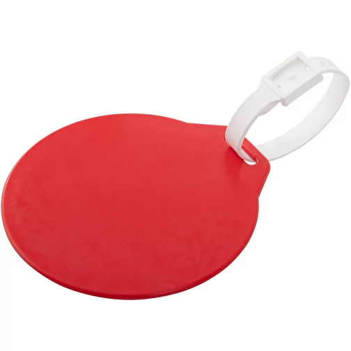 Étiquette à bagages R 100 ABS rouge, impression en couleur 1c incluse, Image 1