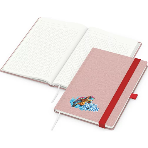 Carnet de notes Ocean-Book Recycling, rouge, Image 1